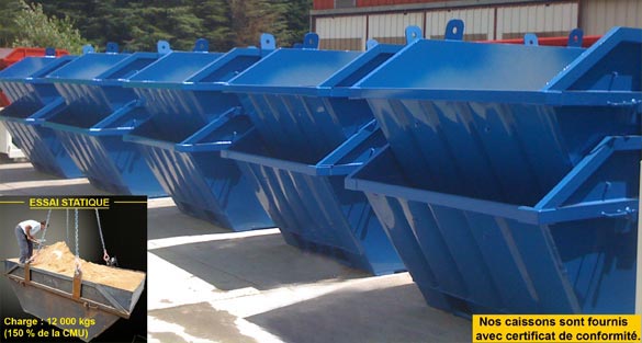 Caissons multibennes série chantier